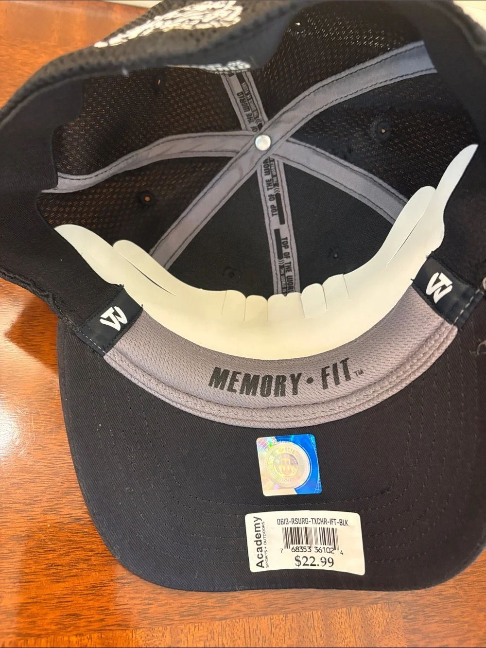 TCU Kids Black Baseball Cap with Memory Fit